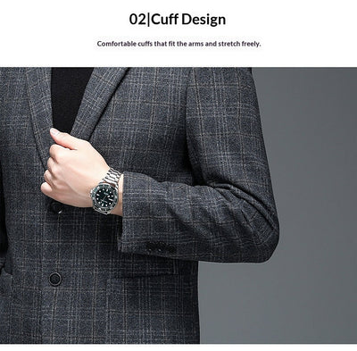 Blazer Cuadros Hombre Elegante para Negocios - Image 13