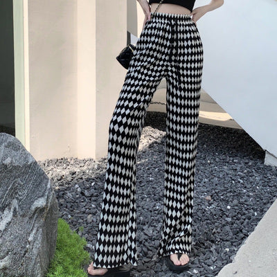Pantalón Plisado Cintura Alta Efecto Adelgazante Pierna Ancha Tendencia - Image 12