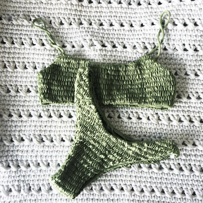 Bikini Triangular con Pliegues - Conjunto de Dos Piezas - Image 5