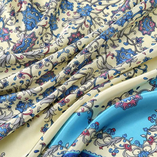 Pañuelo de Seda Artificial Estampado 90cm - Accesorio Versátil para Cualquier Ocasión - Image 4