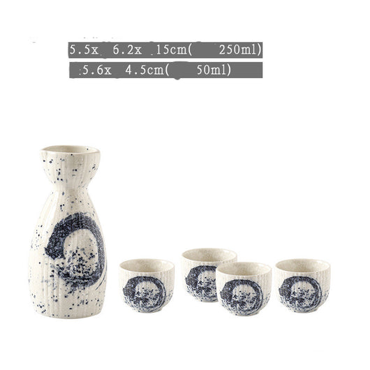 Juego de Dispensador de Cerámica con Copas para Sake y Vino - Image 13