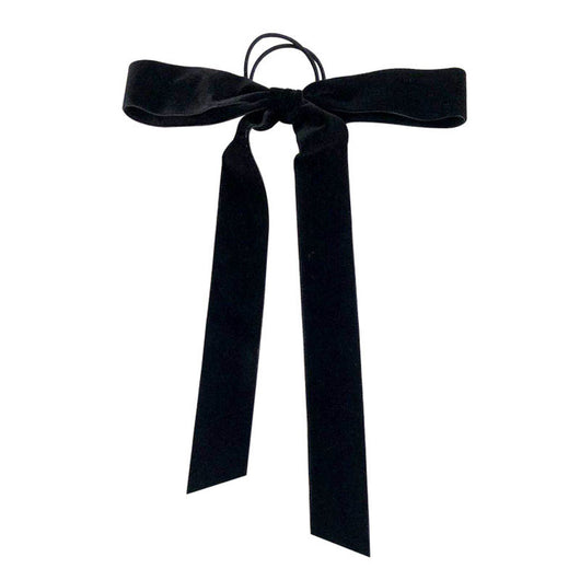 Moño de Terciopelo Doble Faz con Cinta para el Cabello