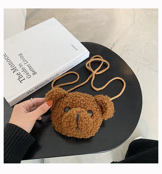 Bolsa Bandolera Infantil Cabeza de Oso de Peluche - Image 18