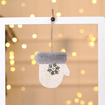 Adorno Navideño de Madera con Peluche - Colgante Decorativo - Image 17