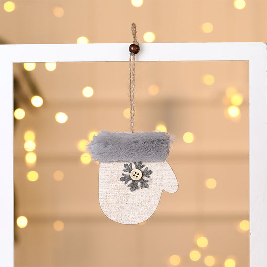 Adorno Navideño de Madera con Peluche - Colgante Decorativo - Image 17