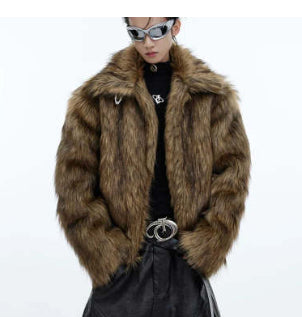 Abrigo de Piel Sintética para Hombre Otoño e Invierno - Image 8