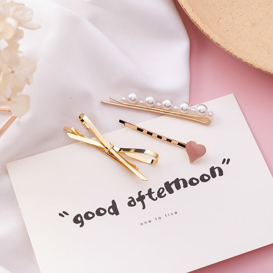 Pinza para el Pelo con Lazo y Corazón - Accesorio de Moda