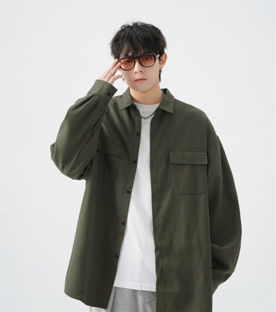 Camisa Jacket Casual Oversize para Hombre - Talla Grande - Image 31