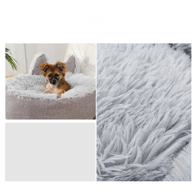 Cama Felpa Cómoda para Gatos y Perros - Casa Cama Plush Interior - Image 5