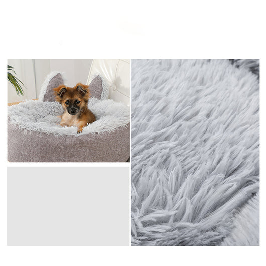 Cama Felpa Cómoda para Gatos y Perros - Casa Cama Plush Interior - Image 5