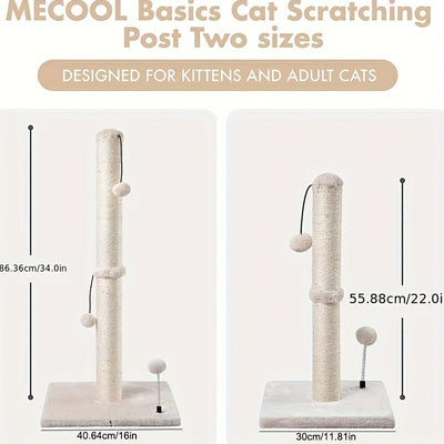 Rascador Vertical de Sisal para Gatos - Torre para Trepar - Image 19