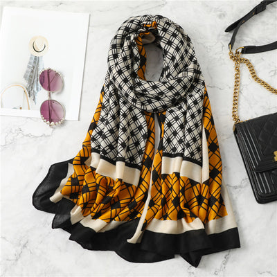 Bufanda Cuadros Invierno Mujer - Cálida y Elegante - Image 10