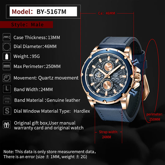 Reloj Multifuncional para Hombre de Cuarzo - Image 3