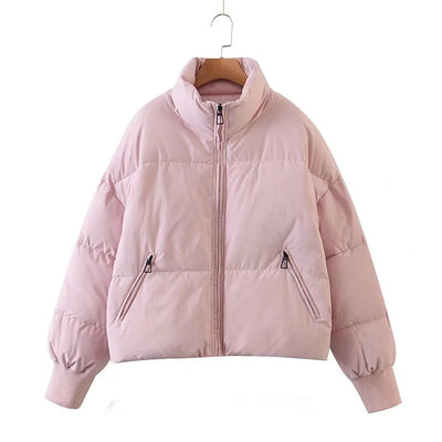 Chaqueta Acolchada con Cuello Alto y Bolsillos con Cierre - Image 9