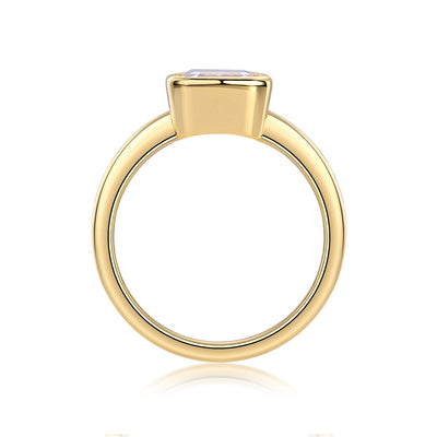 Anillo de Oro para Mujer con Moissanita - Diseño Cerrado Elegante - Image 5
