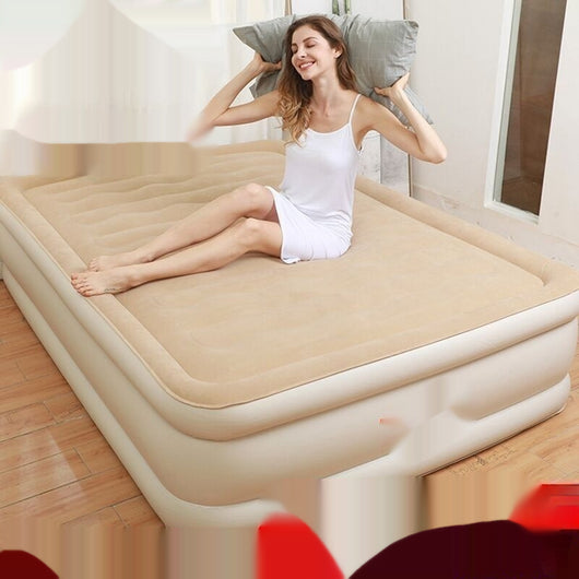 Cama Inflable Portátil con Respaldo Elevado y Acolchado Reforzado - Image 5