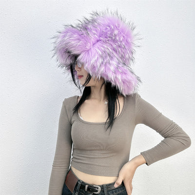 Gorro de Piel de Mapache Versátil y Elegante - Image 37