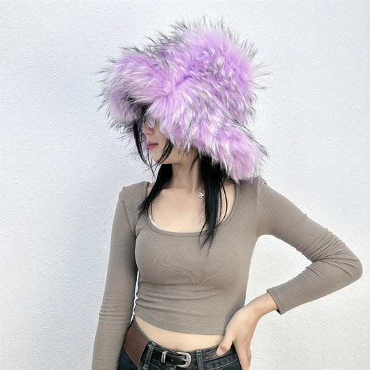 Gorro de Piel de Mapache Versátil y Elegante - Image 37