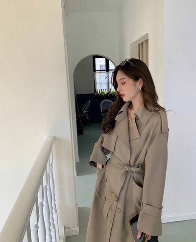 Gabardina Elegante y Minimalista para Mujer - Largo Medio - Image 11