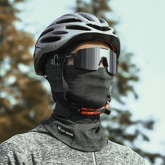 Pasamontaña Térmico de Forro Polar para Ciclismo con Abertura Ocular