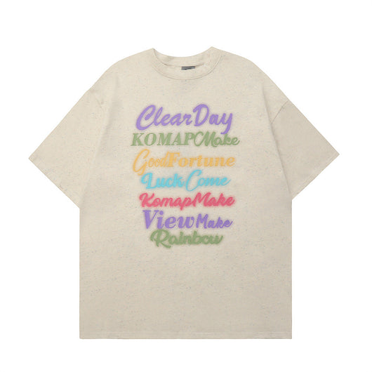 Playera Estampada con Letras de Colores para Hombre - Image 8