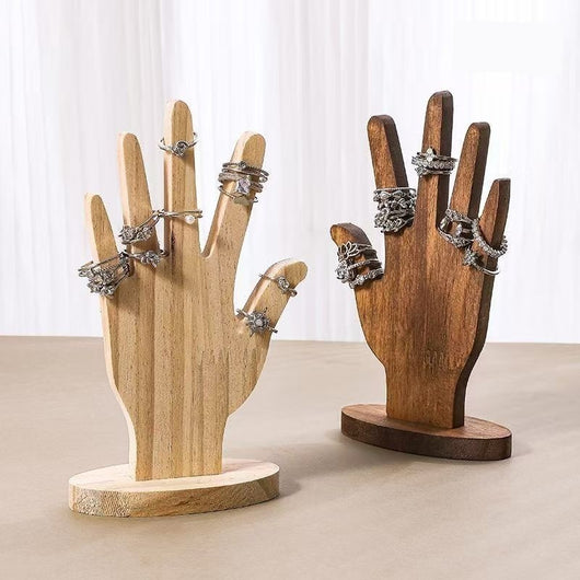 Estante Exhibidor de Joyas Modelo Palma - Organizador de Madera