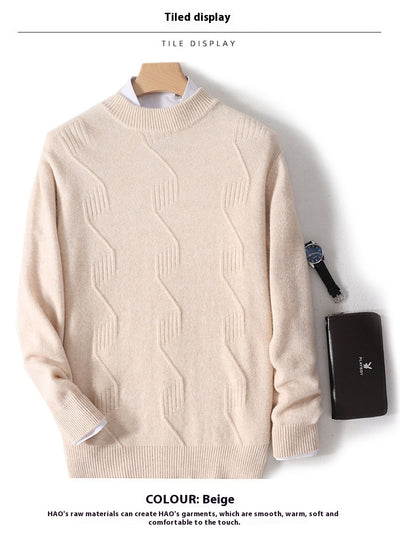 Suéter Grueso de Cuello Alto para Hombre - Abrigo Cálido de Invierno - Image 17