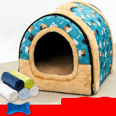 Casa Cama para Gatos Cerrada Desmontable y Lavable - Image 9