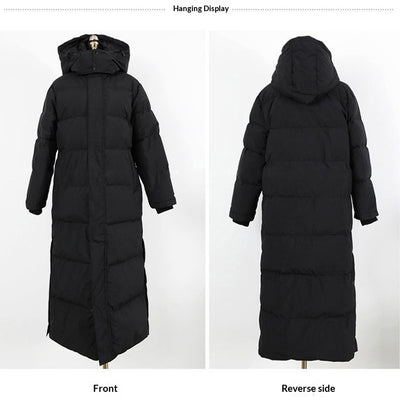 Abrigo de Algodón Acolchado Largo Suelto para Mujer - Image 21
