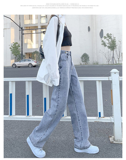 Jeans Rectos Azul Claro para Mujer - Corte Holgado y Moderno - Image 11