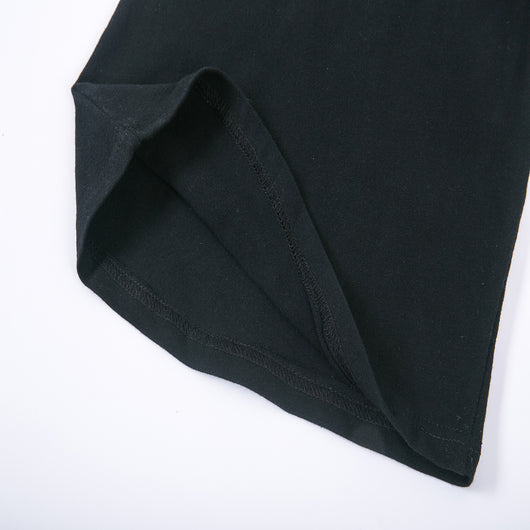 Conjunto Infantil de Moda: Playera Negra + Pantalón Rayas Ancho - Image 3