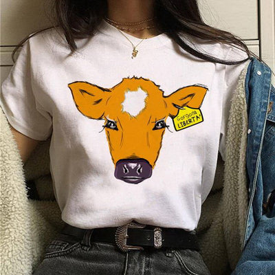 Playera Unisex con Estampado Cute de Cerdito Vegetariano - Image 5