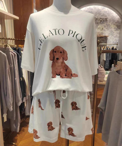 Pijama Estival Adorable con Estampado de Perrito para Mujer - Image 9