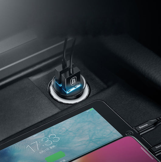 Cargador Rápido para Auto USB 4.8A - Doble Puerto para Celular - Image 3