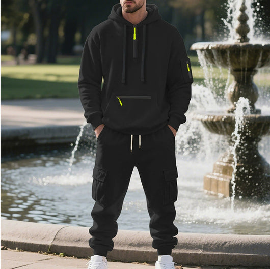 Conjunto de Trabajo Deportivo Holgado para Hombre con Múltiples Bolsillos - Image 2
