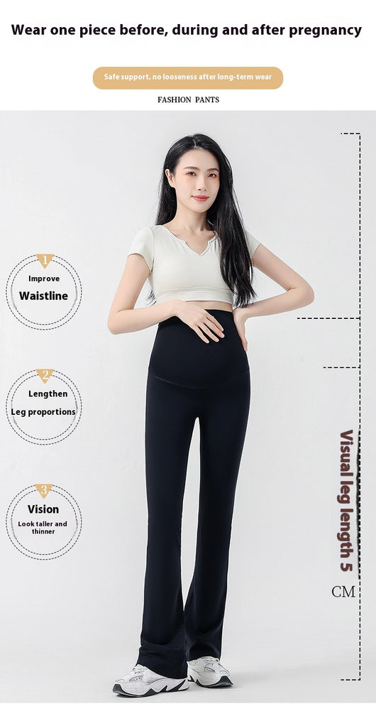 Pantalones Yoga Premamá Acampanados - Comodidad y Estilo para el Embarazo - Image 13