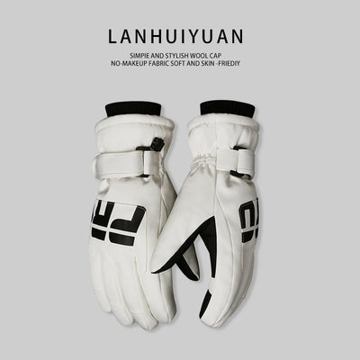Guantes Térmicos Impermeables Antideslizantes para Esquí Mujer con Pantalla Táctil