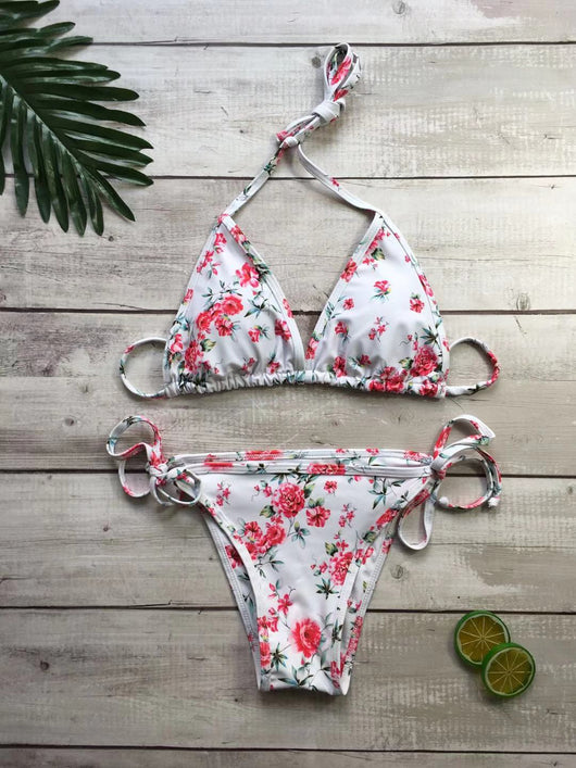 Bikini Estampado con Triángulos - Image 6