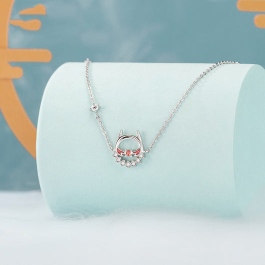 Pulsera de Plata Esterlina para Mujer con Detalles Blancos - Image 2