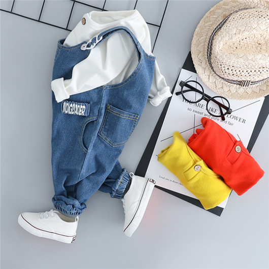 Conjunto de Tirantes Denim para Bebé - Image 3
