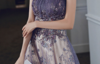 Vestido de Noche Largo Púrpura Elegante para Eventos Especiales - Image 7