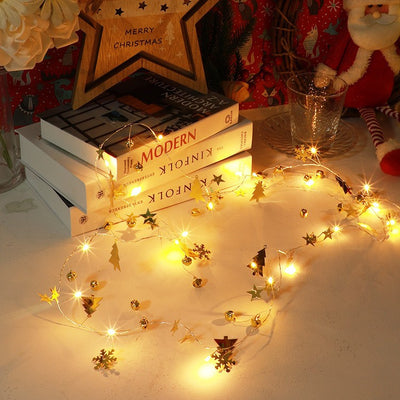 Cadena de Luces LED con Campanas Navideñas - Decoración Navideña Interior - Image 18