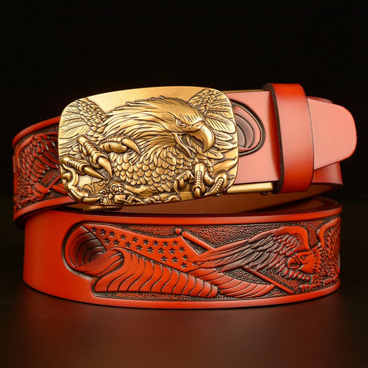 Cinturón Automático para Hombre con Hebilla Águila de Temperamento Fashion - Image 11
