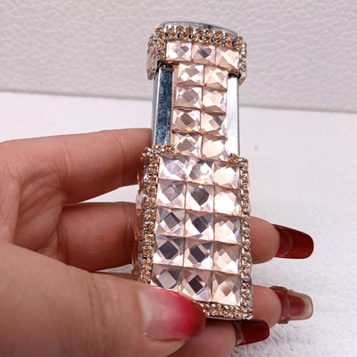 Encendedor Recargable para Dama con Diamantes y Protección Antiviento - Image 10