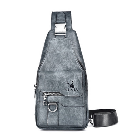 Bolsa de Pecho Retro para Hombre - Gran Capacidad Impermeable - Image 7