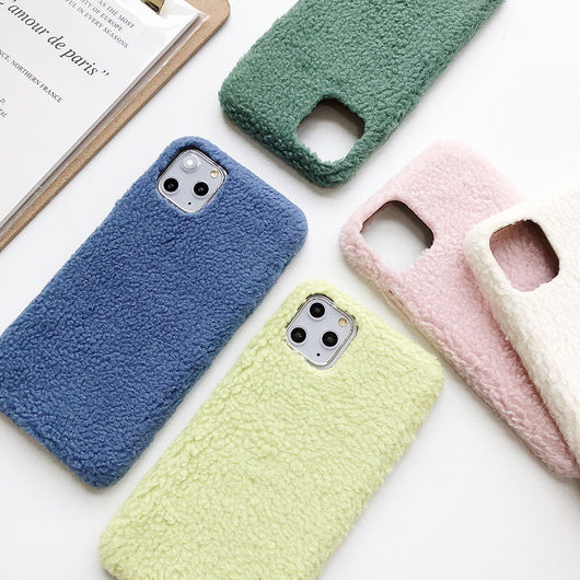 Funda de Tela de Felpa de Cordero para Teléfono Móvil - Image 6