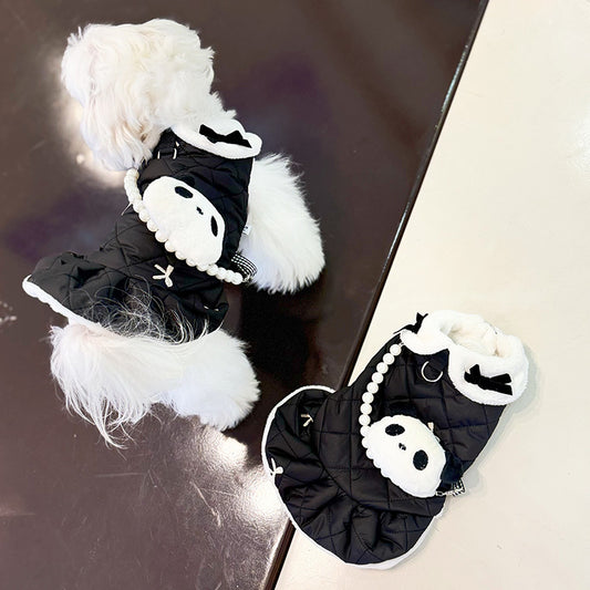 Abrigo Acolchado para Perros y Gatos con Arnés de Tracción - Image 2