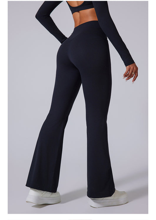 Pantalones Yoga Cintura Alta con Textura Satinada y Control Abdominal - Image 15