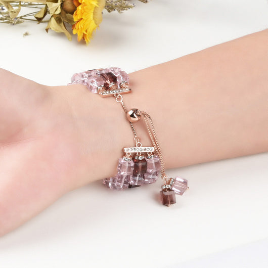 Correa de Reloj Cristal Cuadrado Grande con Elasticidad - Image 10