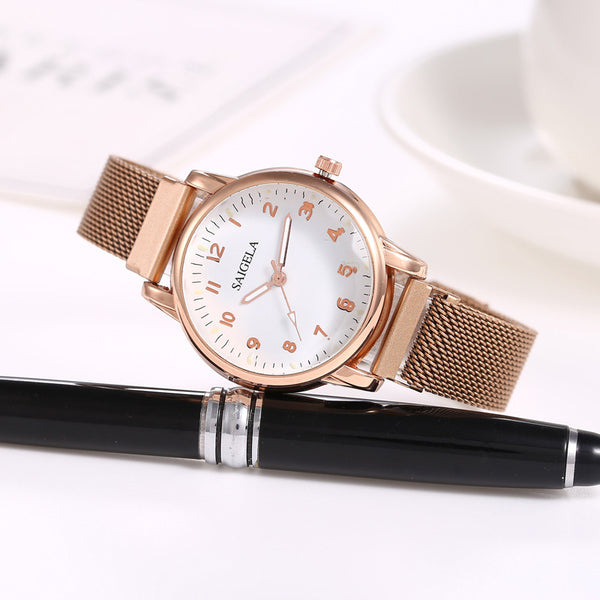 Reloj Digital para Mujer Milan con Correa Malla y Cierre Magnético